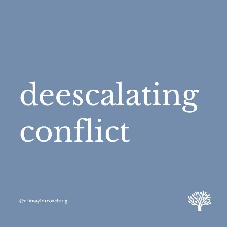 Deescalating Conflict