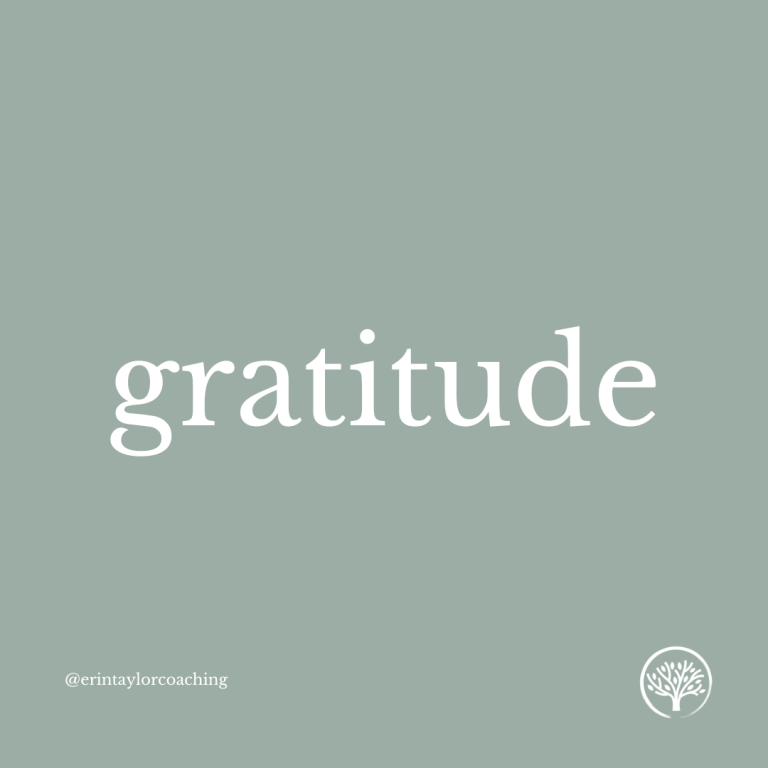 Graphic that reads: "Practicing Gratitude"