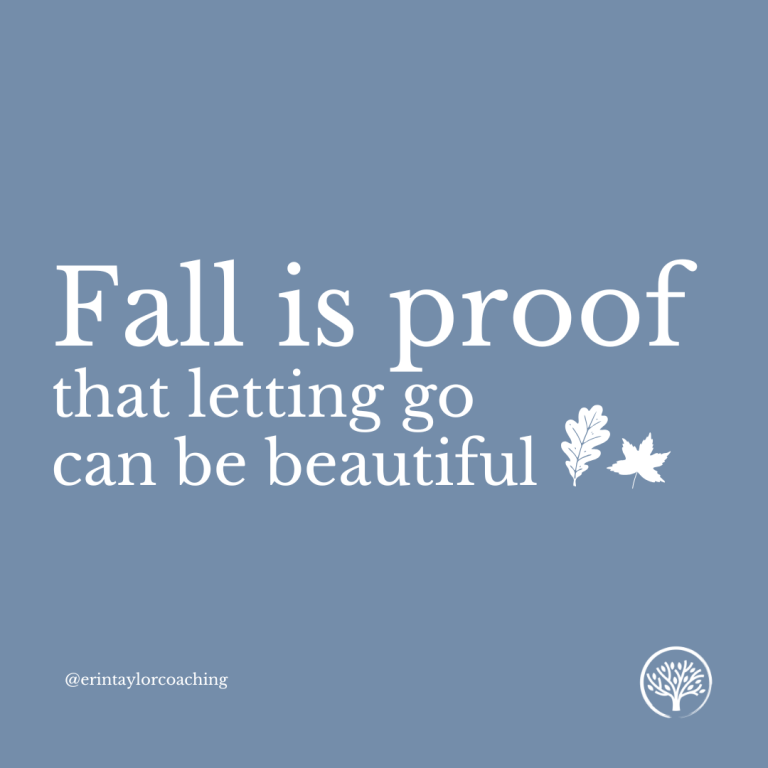 Fall is proof that letting go can beautiful