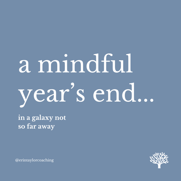 A Mindful Year’s End… in a Galaxy Not So Far Away 